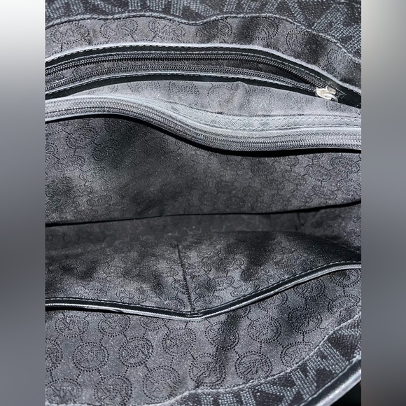 Black Leather Tote Bag MK - Picture 10 of 15